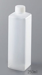 Lọ chai nhựa hình chữ nhật 250mL AS ONE 2-9557-53, đóng gói 50 chiếc/ hộp